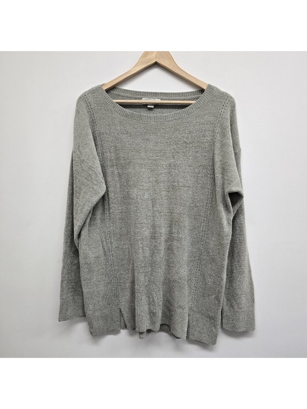 Barefoot Dreams CozyChic Ultra Lite Dockside Pullover Top Size L Cozy Chic Soft